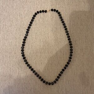 Elegant Black and Gold Beaded Necklace